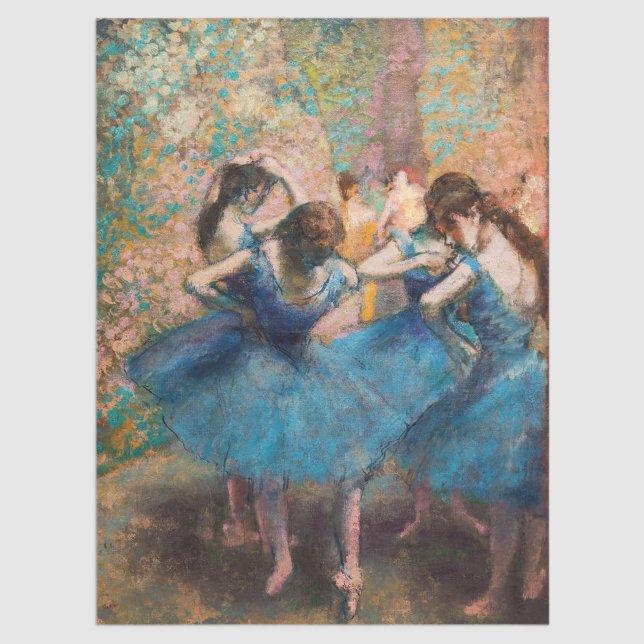 Papier Mousseline Edgar Degas - Danseuses en bleu (Créateur téléchargé)