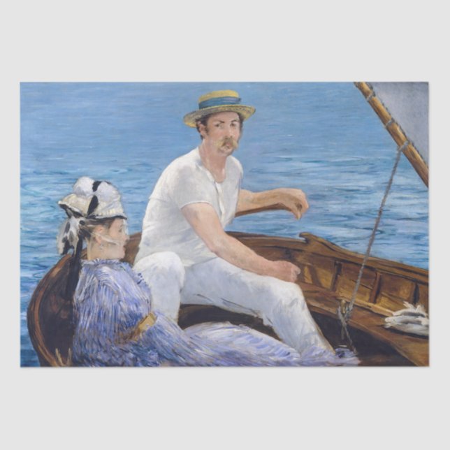 Papier Mousseline Edouard Manet - Bateau (Recto)