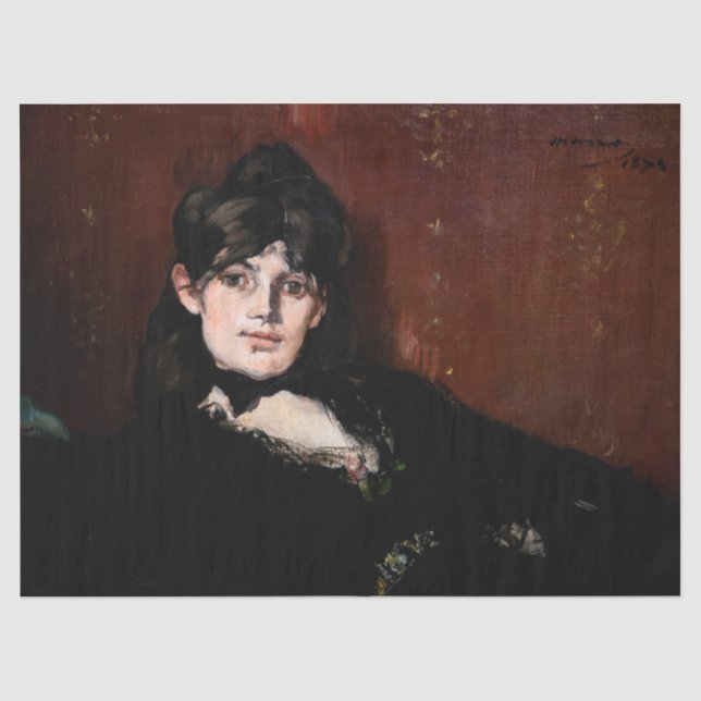 Papier Mousseline Edouard Manet - Berthe Morisot Allongée (Recto)
