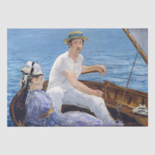 Papier Mousseline Edouard Manet - En bateau