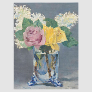 Papier Mousseline Edouard Manet - Lilacs et Rose
