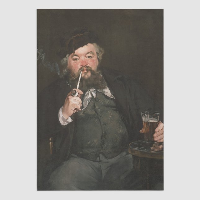 Papier Mousseline Edouard Manet - Un bon verre de bière / Le bon boc (Créateur téléchargé)