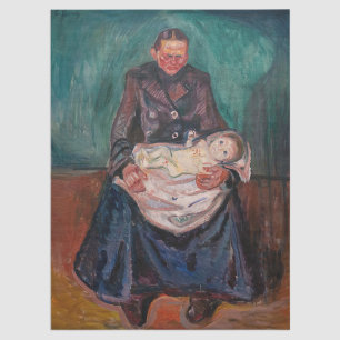 Papier Mousseline Edvard Munch - Femme avec enfant malade, héritage