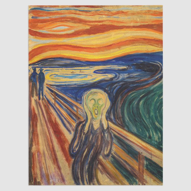 Papier Mousseline Edvard Munch - Le cri 1910 (Créateur téléchargé)