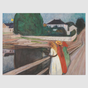 Papier Mousseline Edvard Munch - Les filles sur le pont