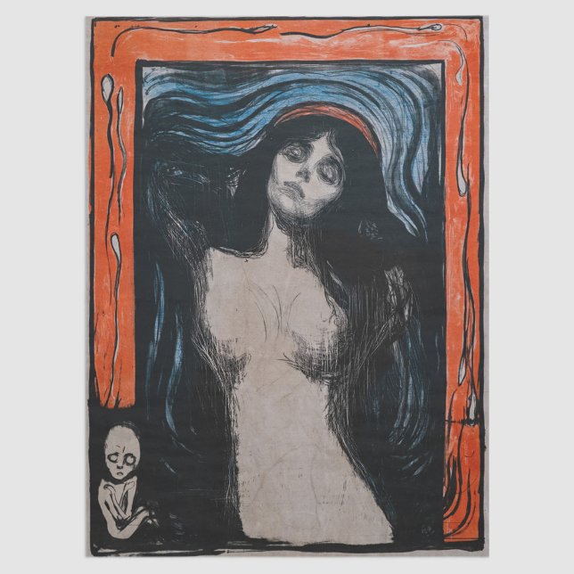 Papier Mousseline Edvard Munch - Madonna Lithographie (Créateur téléchargé)