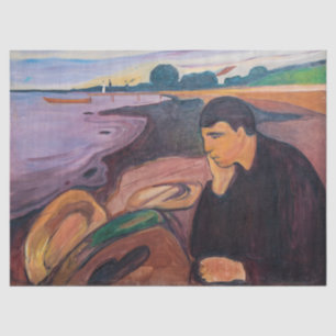 Papier Mousseline Edvard Munch - Melancholy 1894