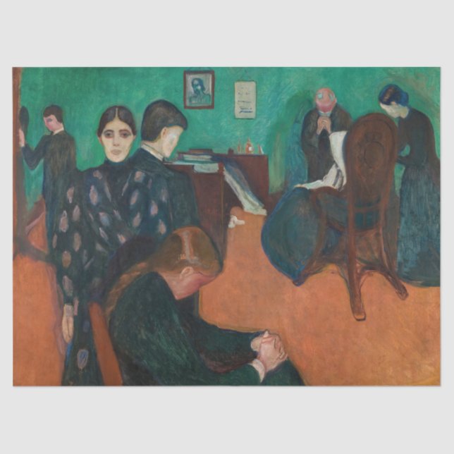 Papier Mousseline Edvard Munch - Mort dans la salle de repos v1 (Recto)