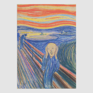 Papier Mousseline Edvard Munch - The Scream 1895