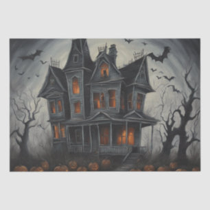 Papier Mousseline Eerie Ci-Dessus : Peinture de maison hantée Découp