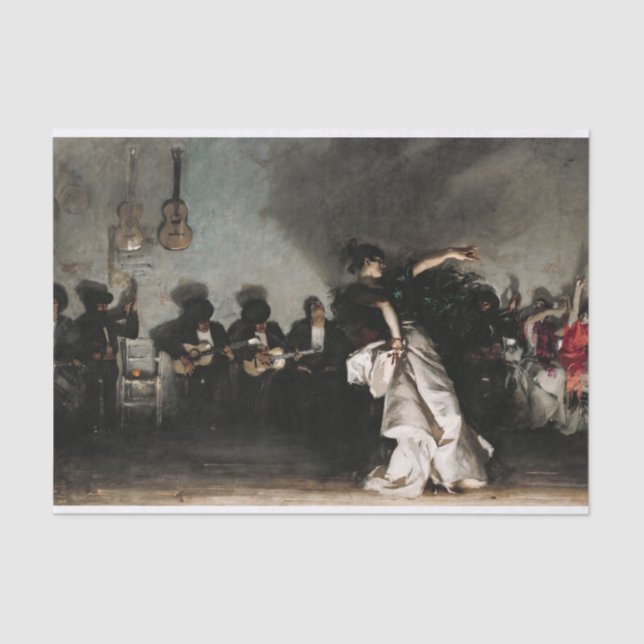 Papier Mousseline El Jaleo par John Singer Sargent (Recto)