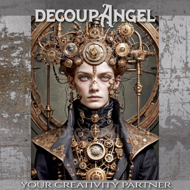 Papier Mousseline Eleanor the Steampunk Empress - Découpage - (Créateur téléchargé)