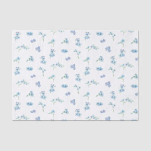 Papier Mousseline Elégant Aquarelle Oubliez-Moi Pas Fleurs