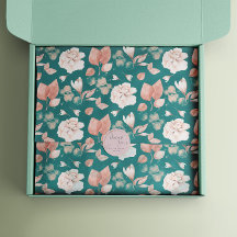 Elégant aquarelle rose pâle motif floral rose