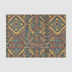 Papier Mousseline Elégant blanc ["Elégance géométrique vieille de pl