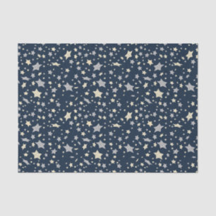 Papier Mousseline Élégant bleu moderne Star