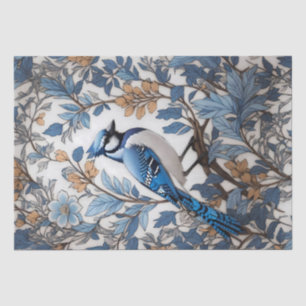 Papier Mousseline Elégant Blue Jay William Morris inspiré
