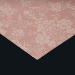 Papier Mousseline Elegant Chic Floral Damask-Peach<br><div class="desc">Elegant vintage-inspirred floral damask design featuring chic monochrome light-on-dark pastel peach flowers,  leafy scrolls and swaging of delicate lacy ribbons. This pattern is seamless and can be scaled up or down.</div>