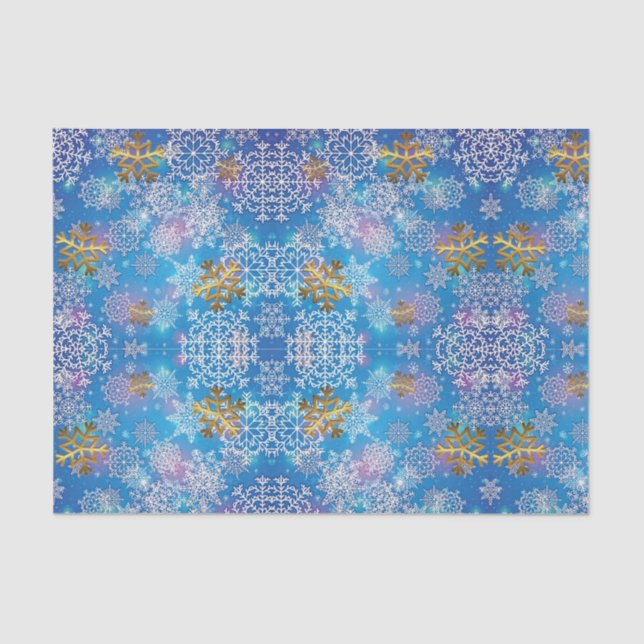 Papier Mousseline Élégant flocon de neige (Recto)