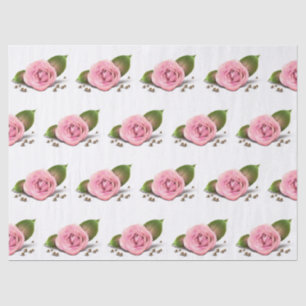 Papier Mousseline Élégant Floral Moderne