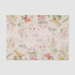 Papier Mousseline Élégant floral romantique rose Mariage Fleur sauva
