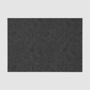 Papier Mousseline Élégant gris floral damas noir Arrière - plan 2