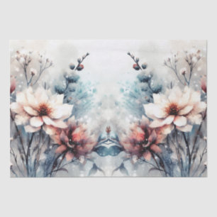 Papier Mousseline Élégant hiver rustique Vintage inspiré Floral