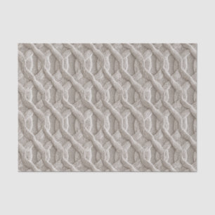 Papier Mousseline Élégant Motif de câble beige