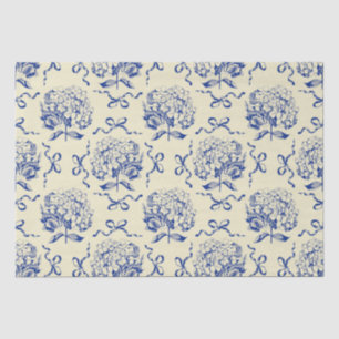Papier Mousseline Élégant Motif de la cuve de Toile Bleu de Preppy H