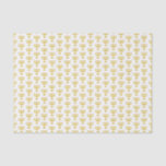 Papier Mousseline Elégant or blanc | Chanukah Hanukkiyah | MENORAH<br><div class="desc">Elégant papier de tissus MENORAH blanc,  montrant avec la menorah faux or dans un motif carrelé. Il s'agit d'un design minimaliste,  simple et élégant,  particulièrement adapté aux cadeaux ou aux métiers d'Hanoukka.</div>