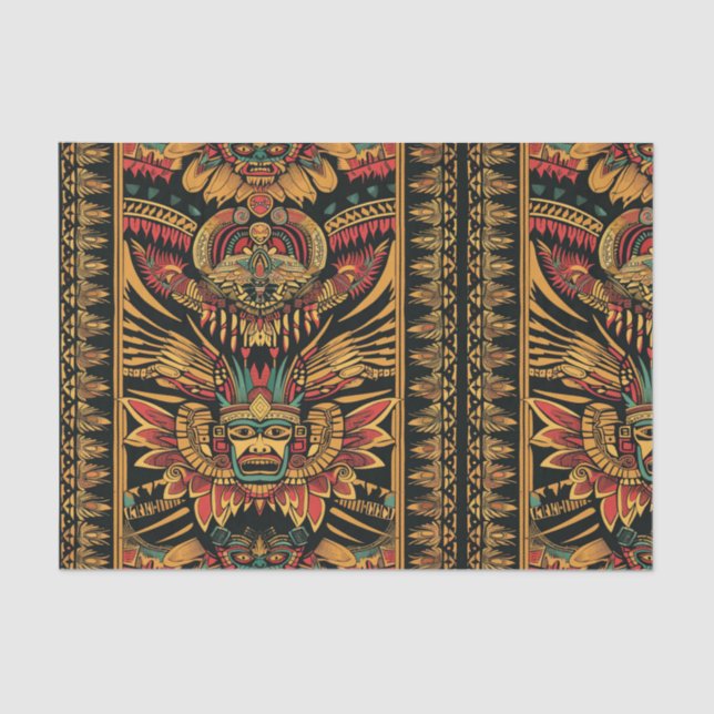 Papier Mousseline Élégant papier de papier de fond design Turquoise  (Recto)