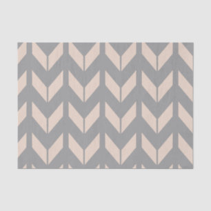 Papier Mousseline Élégant papier de tissus rose et gris Chevron