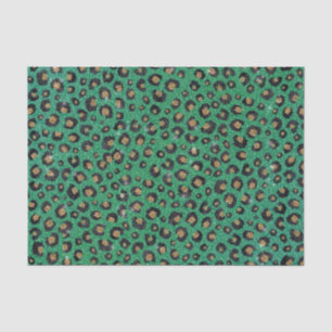 Papier Mousseline Élégant Parties scintillant verte Black Gold Empre