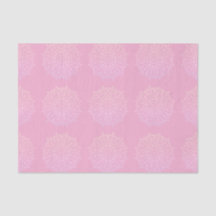 Elégant Pink Ombre Mandala Découpage Art Cadeau