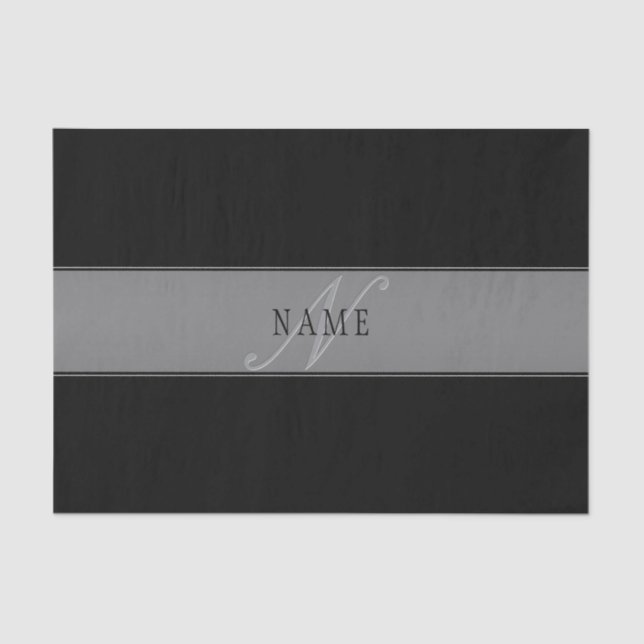 Papier Mousseline Élégant script modifiable Nom commercial/autre tex (Recto)