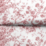 Papier Mousseline Élégant Vintage Français gravé Floral Toile-rose<br><div class="desc">Elégant et orné rose et blanc vintage toile de jouy motif avec fleurs exotiques,  vignes et feuillage entrelacés de guirlandes et paniers de roses. Ce motif a été adapté d'un fragment textile français historique vers 1910 dans la collection Smithsonian. Motif est haute résolution mais ne peut pas être carrelé.</div>