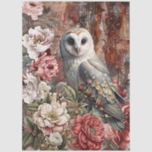 Elegant Vintage Victorian Rustic Floral Decoupage 