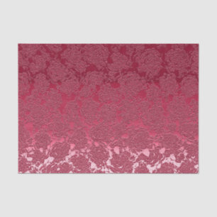 Papier Mousseline Élégant Viva Magenta Motif rose floral