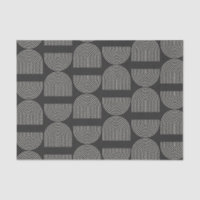 Elégante Mid Century Mod Arch Lines noir et blanc