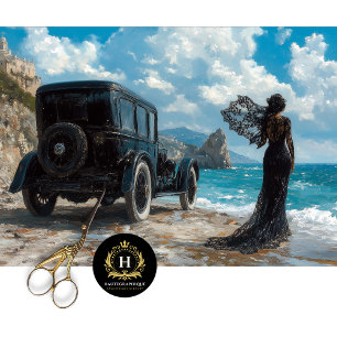 Papier Mousseline Élégante page de découpage des funérailles commémo