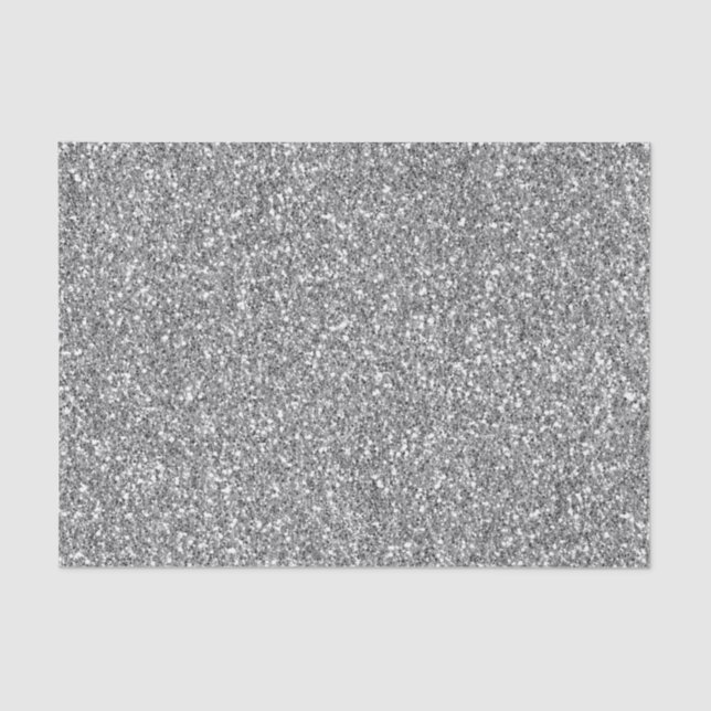 Papier Mousseline Elégante Parties scintillant noire et argent (Recto)