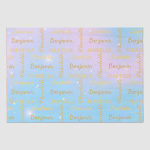 Papier Mousseline Élégante Star Rainbow Calligraphy Surprise do-it-y