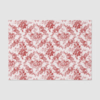Élégante toile florale blanche et rouge gravée