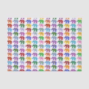 Papier Mousseline Éléphants décoratifs