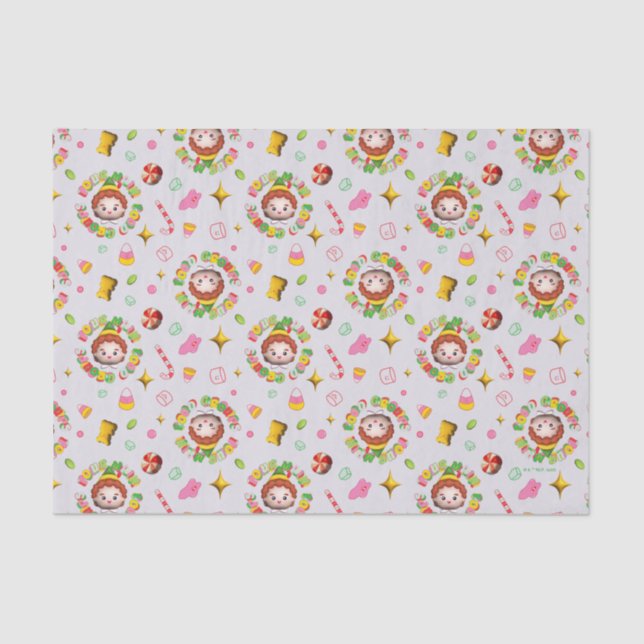 Papier Mousseline Elf the Movie | Four Main Food Groups Pattern (Recto)