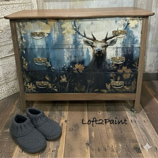 Papier Mousseline Elk Deer Estes Park Colorado Voyage Découpage (Créateur téléchargé)