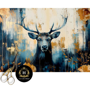 Papier Mousseline Elk Deer Estes Park Colorado Voyage Découpage