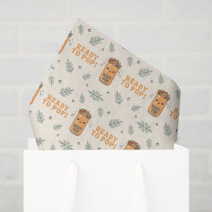 Papier Mousseline Elle est prête à éclater Orange Boho Kawaii Soda
