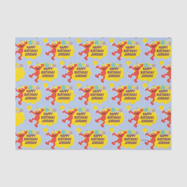 Papier Mousseline Elmo avec Motif de ballon de parti (Recto)