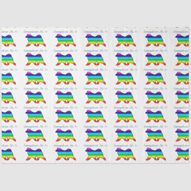 Papier Mousseline Emballage cadeau de tissus no 1 Samoyé; articles c (Recto)